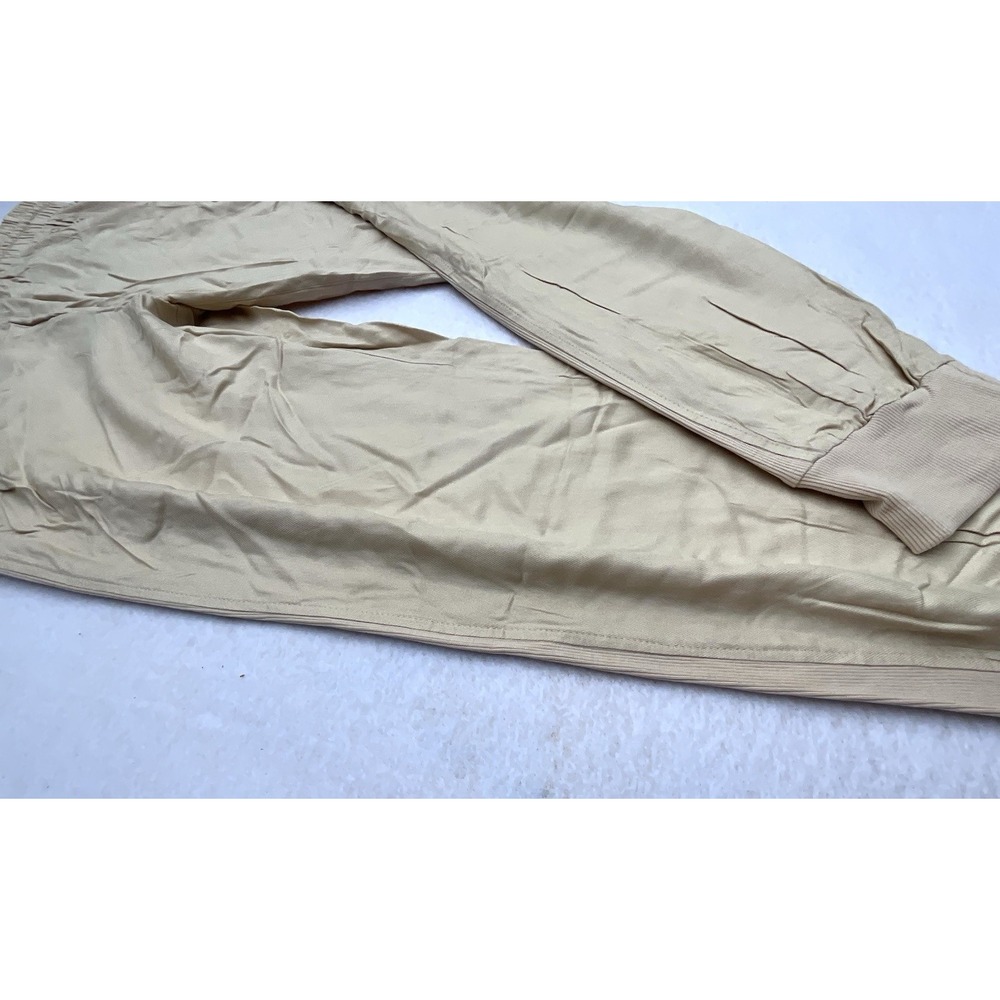 Guess Chic Beige Linen Blend Joggers Size Large 03GB00 W7KD0 NEW WITHOUTOUT TAGS - Picture 2 of 11
